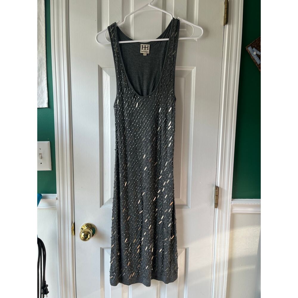 Haute Hippie Beaded Sequins Tank Dress Size Medium Formal